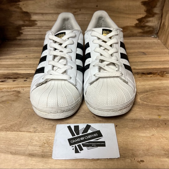 Adidas Super Star white black sneakers shoes - Picture 2 of 8